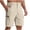 1-Khaki, variant on Eryao Mens Summer Cargo Shorts Casual Elastic Waist Shorts with Zipper Pockets Loose Lightweight Hiking Shorts,Black,S
