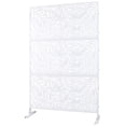 thumbnail image 3 of Outdoor & Indoor Metal Privacy Screen - 76"H x 48"W Freestanding Decorative Divider for Deck, Balcony, Patio & Lawn - Durable Rust-Resistant Privacy Panel, 3 of 9