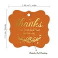 thumbnail image 7 of Inkdotpot Pack Of 50 Thanks For Celebrating With Me Birthday Paper Tags DIY Craft Bracket Shape Real Gold Foil Hang Tags, 7 of 7