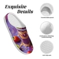 thumbnail image 5 of Wukai Fruit Parfait Colorful Print Women's Indoor Bedroom Slipper Slip On Shoes, Unisex House Shoes with Anti-Skid Sole for Men, Gift for Women Men-35/36, 5 of 7