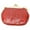 Red, variant on Eel skin Leather Coin Purse Snap Closure  E 905
