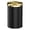 black, variant on 9L/2.4Gal Antique Bronze Bathroom Trash Can, Small Flip Garbage Can with Lid,Brushed,Single-Layer,Trash Bin for Laundry，Hotel，Office， Laundry Room (Bronze)