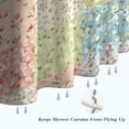 thumbnail image 6 of Pioneer Flower Floral Print Pattern Shower Curtain 84”x72", Bathroom Decorative Shower Curtain Set with 12 Hooks, Waterproof Washable, 6 of 6
