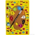 thumbnail image 2 of Allstar 8x10 Kids Area Rug in Multi with Multicolor Educational Art Themed Letters And Numbers design (7' 2" x 10' 2"), 2 of 7