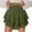 Army Green, variant on Simua Flowy Shorts for Women Casual Boho Ruffle Tiered Skorts High Waist Mini Skirts Sweatshorts