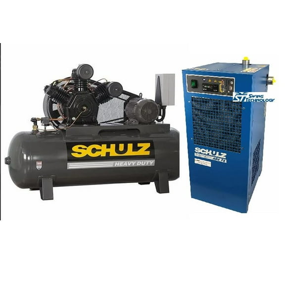 15 HP AIR COMPRESSOR 3 PHASE WITH 75 CFM AIR DRYER 932.9337-0
