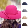 thumbnail image 4 of VISALY Hats Womens Sun Hats Wide Brim | Wide Brimmed Sun Hats for Women Wide Brim Hat Sun Hats for Women Wide Brim Sun Protection Hats Church Hats for Women Wide Brim Derby Hats for Women 1Pair, 4 of 4