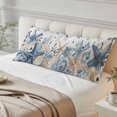thumbnail image 4 of Blue Starfish Coastal Body Pillow Covers 20"x60", Eucalyptus Summer Nautical Shell Ocean Soft Brushed Microfiber Breathable Throw Pillow Covers, Pillowcase with Zipper for Couch Sofa Bedroom, 4 of 9