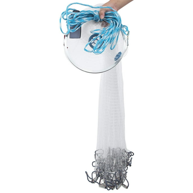 Filet de Pêche Moulé Léger et Durable, Accessoires de Pêche, Ferme Extérieure 3,6 m