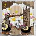 thumbnail image 1 of Whimsical Cartoon Shower Curtain - Playful Fantasy Design, 1 of 4