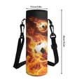 thumbnail image 6 of ZUXONGSY Flame Soccer Print 4 In 1 School Bag with Lunch Box Set for Girls Boys Backpack Purse Middle High School Book Bag with Pencil Case Water Bottle Holder for Kids Primary Child, 6 of 6