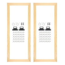 2 Pack DIY Canvas Stretcher Bars, 20 x 8 Inch Canvas Frame Wooden Frames Kit Sturdy Stretcher Frames