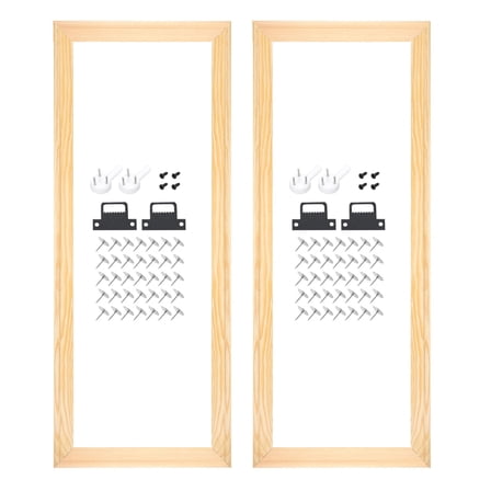 2 Pack DIY Canvas Stretcher Bars, 20 x 8 Inch Canvas Frame Wooden Frames Kit Sturdy Stretcher Frames