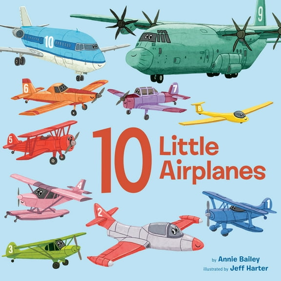 10 Little Vehicles 10 Little Airplanes, (Board Book)