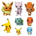 thumbnail image 2 of Cute Pokemon Pikachu Bulbasaur Charmander Squirtle Vulpix Mewtwo Flareon vinyl figure Collection Model Toys, 2 of 5