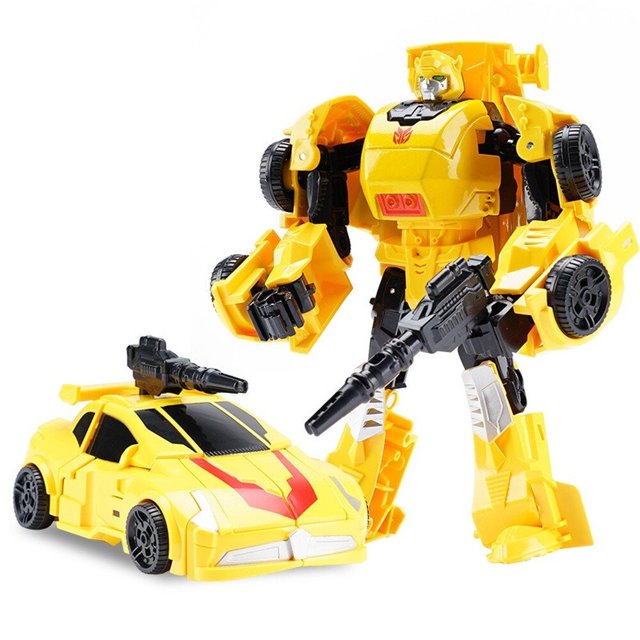 Transformers Robot de Anime, figuras de acción, avión ensamblado, coche de dinosaurio, regalo para niños Fivean unisex