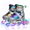 Silver, variant on Adjustable Inline Skates for Kids Teens with Light-Up Wheels, Gradient Color Smooth Glide