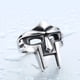 thumbnail image 3 of Doom Mask Estilo Gladiador Anillo Metal Plata Inoxidable Tamaño 10, 3 of 5