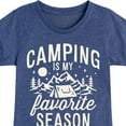 thumbnail image 3 of Instant Message - Camping Is My Favorite Season - Toddler & Youth Girls Short Sleeve Graphic T-Shirt, 3 of 6