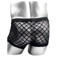 thumbnail image 4 of TANBOM Men's Bulge Enhancing Boxer Briefs Mesh Transparent Underwear Black XXXL 1-Pack, 4 of 6