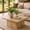 Natural, variant on Gasee 35.43" Low Square Coffee Table, Farmhouse Large Tea Accent Table Center Table for Living Room(Natural)