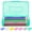 1D - Green, variant on Clearance! Clear Pencil Case, 1 Pack Plastic Pencil Case with Stickers, Large Crayon Box with Snap-tight Lid, Stackable Storage Box Organizer Box for Kiddo B*oys G*irls, Back to S*chool Gift (Purple)