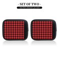 thumbnail image 3 of Luggage Handle Wraps for Suitcase - Suitcase Tags Identifiers for Suitcases, Buffalo Plaid Red Black Fun Luggage Handle Covers, Travel Luggage Accessories Essentials for Flying, 3 of 6