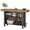 Brown Black, variant on Fnova 63 Inch Counter Height Bar Table with 2-Tier Storage, High Top Table for Kitchen, Home Bar Dining Room, Small Space