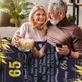 thumbnail image 2 of 65th Birthday Gifts for Women Men, Gifts for 65 Year Old Woman Man, 65th Birthday Decorations for Women Men, 65 Birthday Gift for Women, 1958 Birthday Gifts Throw Blanket 60 x 50 inch, 2 of 6