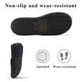 thumbnail image 4 of Diabetic Slippers Shoes for Men Arthritis Edema Adjustable Closure Memory Foam House Shoes, Black 16, 4 of 7