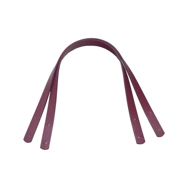 2 PCS 60 cm PU Manijas de bolso de cuero bolsas Cinturón de bolsas de reemplazo de bolsas con accesorios para mujeres accesorios para mujeres damas de bricolaje (clarete)