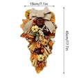 thumbnail image 3 of WWC Fall Teardrop Wreath, Artificial Maple Leaf Bow Door Hanging with Pumpkins and Berries, Autumn Thanksgiving Decor for Front Door and Wall, 3 of 7