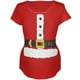 Noël Père Noël Costume Rouge Maternité Doux T-Shirt – image 1 sur 1