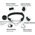 thumbnail image 2 of Collier pour Chien Martingale avec Chaîne en Acier Inoxydable, Collier Réfléchissant en Nylon Rembourré Doux Réglable, Chaîne Robuste Sans Traction pour l'Entraînement à la Marche pour Grands, Moyens, Petits Chiens (Vert, 16.5 Pouces - 27.6 Pouces), 2 of 7