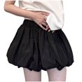 thumbnail image 2 of Summer Saving Clearance! Xixinqiwan Mini Skirts for Women Temperament Fluffy Bustier Skirt French Design Bud Bubble Skort Short Skirts for Vacation, 2 of 6