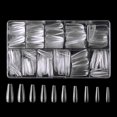 thumbnail image 1 of HLONK 500Pcs Clear False Nail Tips Full Coverage Acrylic Gel Set  for Gel Nail Extensions Acrylic False Press Nail Tips, 1 of 6