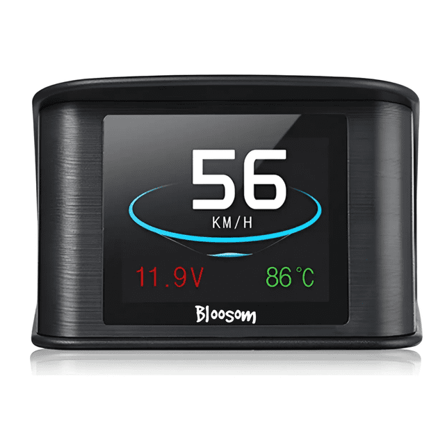 Velocímetro P10 Coche Bloosom Hud Pantalla Digital Computadora A Bordo Alarma Negro