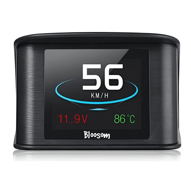 Velocímetro P10 Coche Bloosom Hud Pantalla Digital Computadora A Bordo Alarma Negro