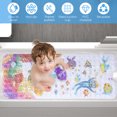thumbnail image 3 of Dznils Extra Long PVC Bathtub Mat, Cartoon Shower Mat with Suction Cups & Drain Holes, 16" x 40", 3 of 11