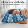 thumbnail image 5 of Ocean Dolphin Throw Pillow Covers Blue Nautical Waves Vintage Summer Ethnic Decorative Lumbar Pillow Cover Rectangle Cushion Case for Sofa Couch Bed Living Room Bedroom 24 X 36 Inches, 5 of 9