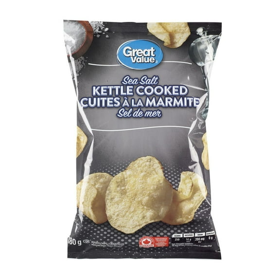 Great Value Sea Salt Kettle Cooked Potato Chips