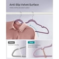 thumbnail image 3 of Velvet Hangers Clothes Hangers with Shoulder Notches Pants Bar Ink UCRFB, 3 of 7