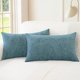 thumbnail image 1 of Chenchen Throw Pillow Covers Decorative 12 X 20 Inches Pack of 2 Cozy Chenille Cushion Cases for Couch Sofa Bed Living Room Home Smoke Blue, 1 of 1