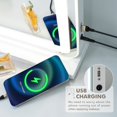 thumbnail image 4 of LuxeVue Vanity Mirror with Lights, 23" x 18" Large Makeup Mirror with 3 Color Modes & Adjustable Brightness, Detachable 15x Spot Magnification, Smart Touch Control,Plug in(Tabletop & Wall-Mounted), 4 of 7