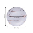 thumbnail image 6 of Efavormart Set of 10 | 10" Marble Disposable Plastic Plates, Dinner Plates - White and Rose Gold for Wedding, Birthday, and Disposable Plates Party, Kitchen Dinnerware, 6 of 11