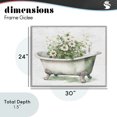 thumbnail image 4 of Stupell Industries French Country Boho Tub with Daisies Gray Framed Giclee Art, 30 x 24, by Lettered and Lined, 4 of 8