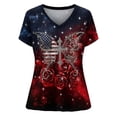 thumbnail image 4 of Fashion Casual Short Sleeve Round Neck Anniversary Celebration Printed Design T-Shirt For Women Daily Wear Comfortable Top, 4 of 4