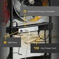 thumbnail image 4 of Mule 5 in 1 Mobile Workshop Hand Truck, Integrated 3 Speed Fan, 52000-31, Black, 4 of 12