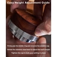 thumbnail image 4 of Espresso Distribution Tool 58.5mm Wooden Coffee Distributor Adjustable Depth Stainless Steel Espresso Leveler Premium Espresso Machine Accessories For Coffee Bar, 4 of 7