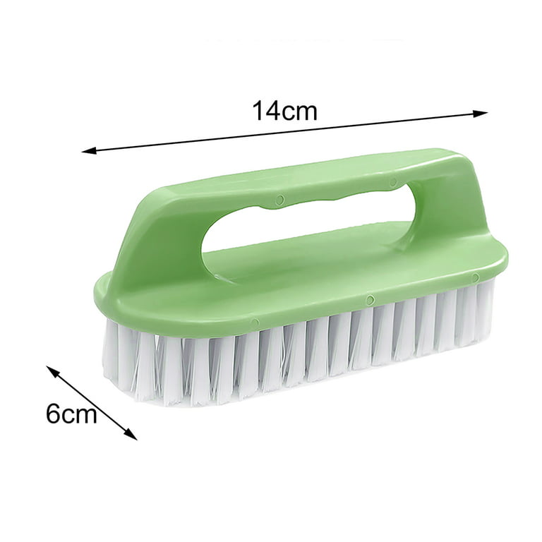 Biplut Cleaning Brush Soft Long Bristles Ergonomic Handle Plastic